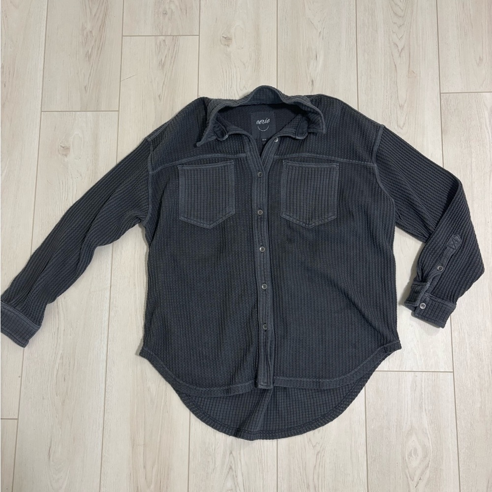 Gray Aerie Button-Up Shirt